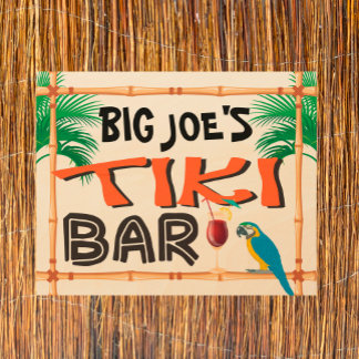 Custom Name Tiki Bar Sign