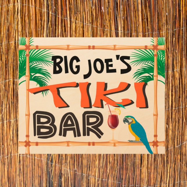 Custom Name Tiki Bar Sign (Creator Uploaded)