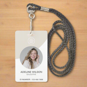 Custom Name & Title l Employee Photo Picture  Badge