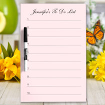 Custom Name To Do List Shopping Dry Erase Board
