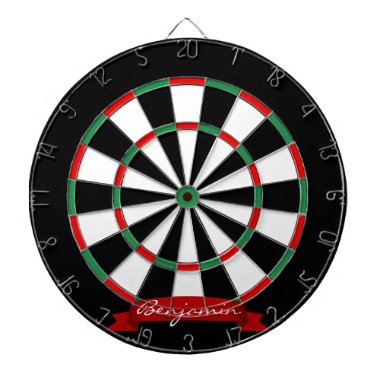 Custom Name Traditional Dartboard with Darts