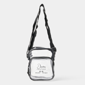 Custom Name Transparent Clear Crossbody Bag