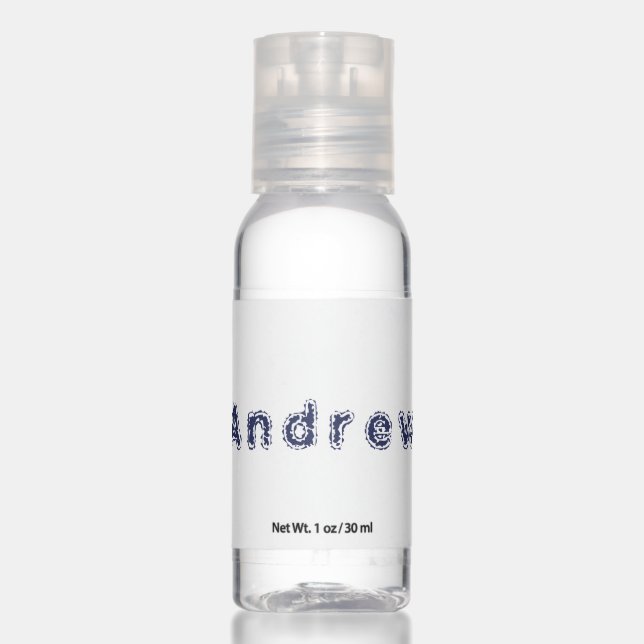 Custom Name Travel Bottle Set Personalized Gift Hand Sanitizer (Front)
