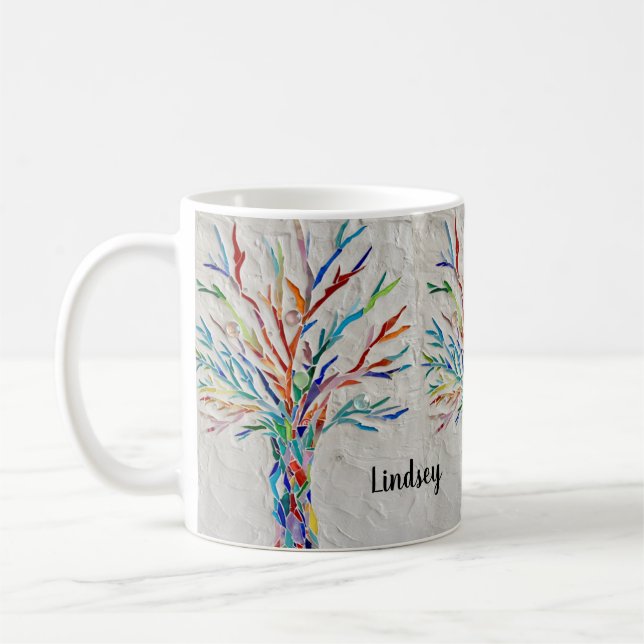Custom Name Tree of Life Coffee Mug (Left)