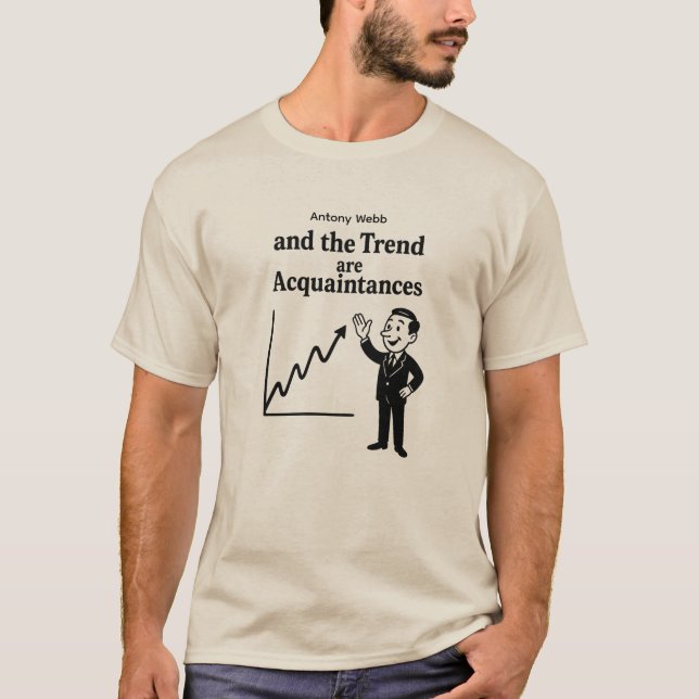 Custom Name Trend Chart Funny Trader T-Shirt (Front)