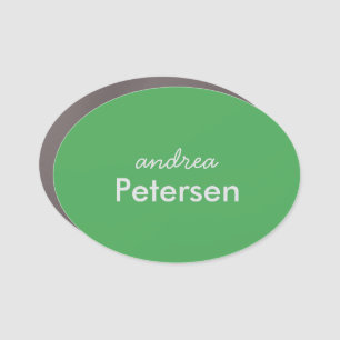 Custom name trendy modern minimalist car magnet