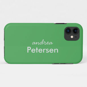 Custom name trendy modern minimalist iPhone 11 case