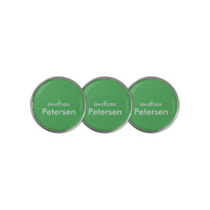 Custom name trendy modern minimalist golf ball marker
