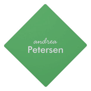 Custom name trendy modern minimalist graduation cap topper