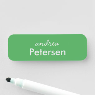 Custom name trendy modern minimalist tag