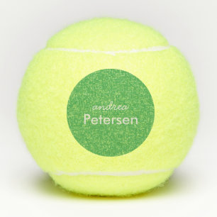 Custom name trendy modern minimalist tennis balls