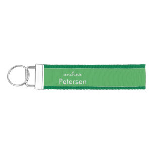 Custom name trendy modern minimalist wrist keychain