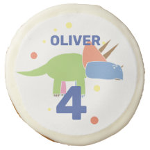Custom Name Triceratops Dinosaur Kids Birthday  