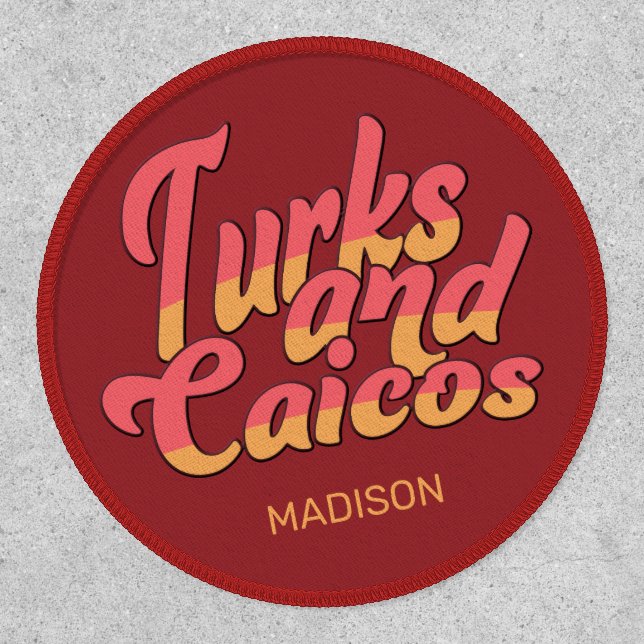 Custom Name Turks and Caicos Patch (Front)