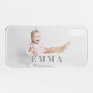 Custom Name Typography and Photo iPhone XR Case
