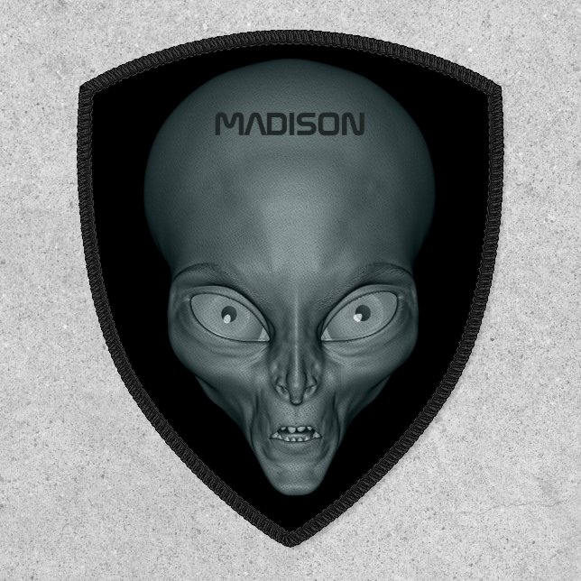 Custom name UFO Alien Patch (Front)
