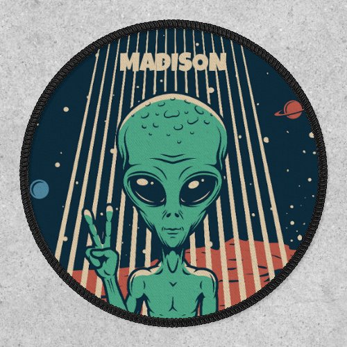 Custom Name UFO Alien Patch