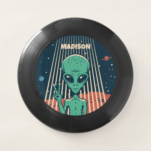Custom Name UFO Alien Wham_O Frisbee