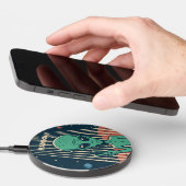 Custom Name UFO Alien Wireless Charger (Hand)