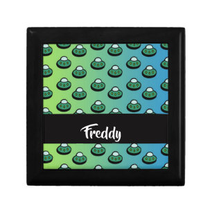 Custom name ufo on gradient gift box