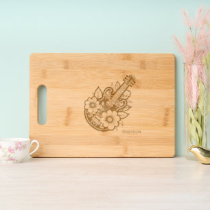 Custom Name Ukulele Engraved Cutting Board