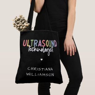 Custom Name Ultrasound Technologist Gifts Tote Bag