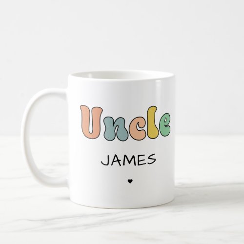 Custom Name Uncle Retro Gift  Uncle Personalized Coffee Mug