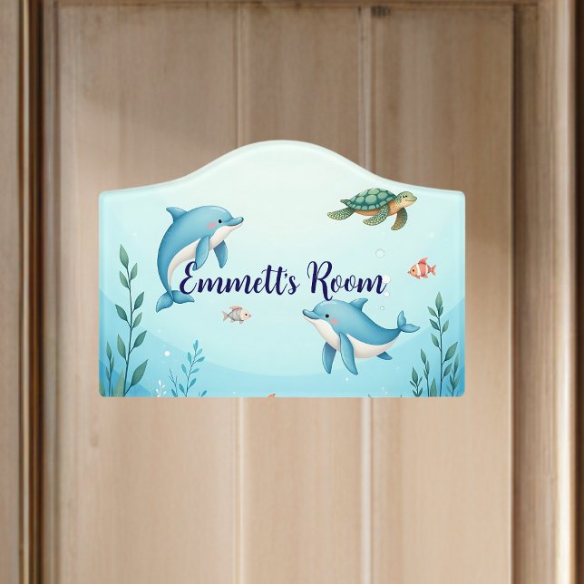 Custom Name Under the Sea Kids Door Sign (Creator Uploaded)