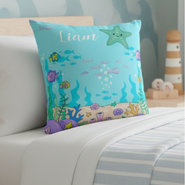  Custom Name Undersea Starfish Pillow (Creator Uploaded)