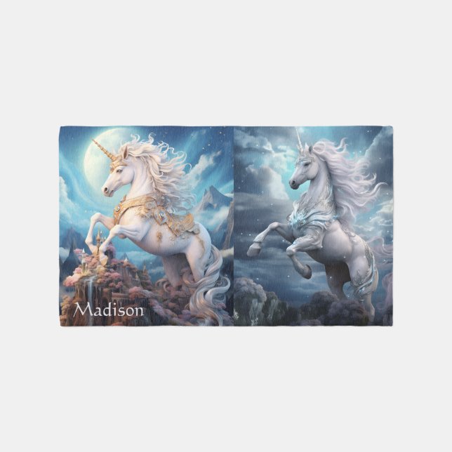 Custom Name Unicorn Rug (Front)