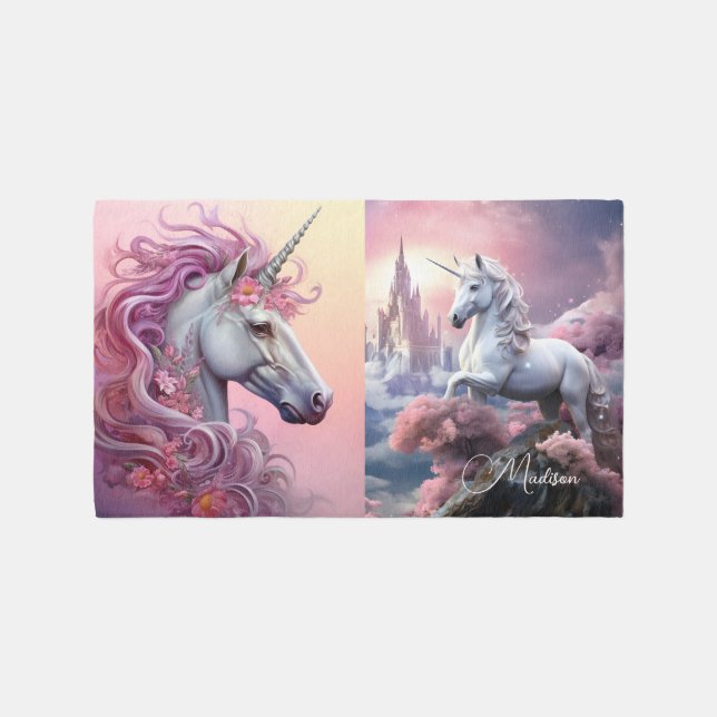 Custom Name Unicorn Rug (Front)