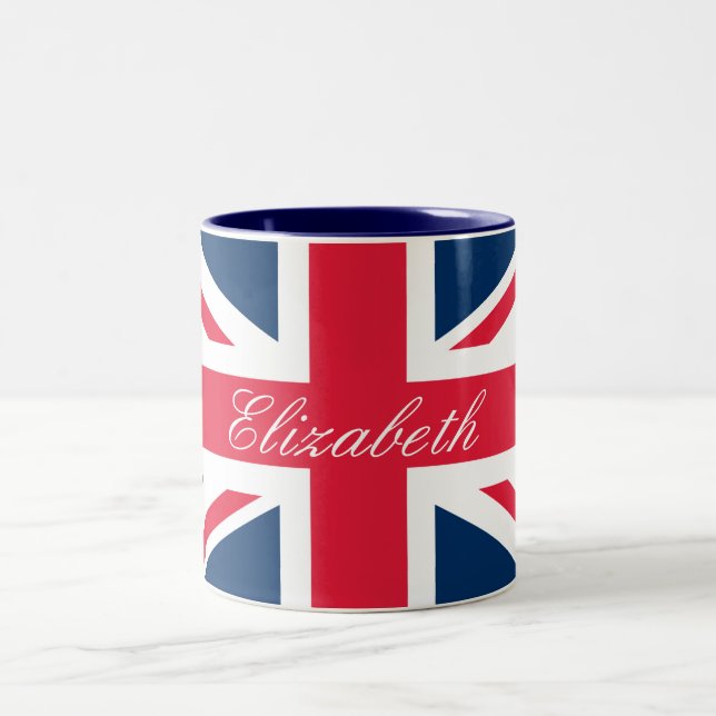 Custom Name Union Jack Mug (Center)