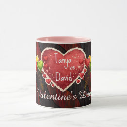 custom name valentines mugs