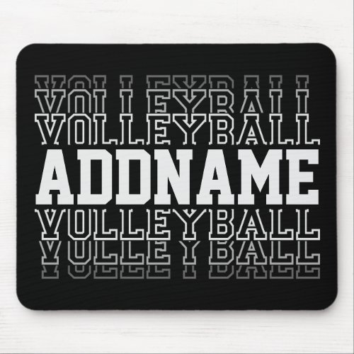 CUSTOM NAME Vanishing Volleyball Logo Team Player  Mouse Pad