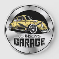 Custom NAME Vintage Air-Cooled VDub Car Garage