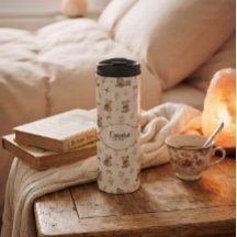 Custom Name Vintage Cozy Cottagecore Teddy Bear