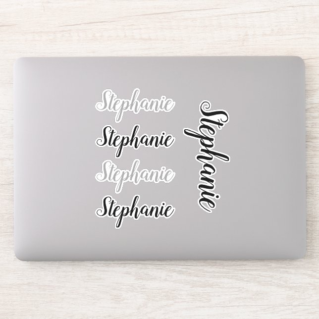 Custom Name Vinyl Decals Personalized Womens Girls (Computer)