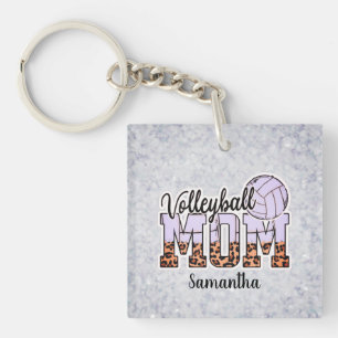 Custom Name Volleyball Mom   Mother's Day Keychain