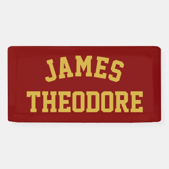 Custom Name Wall Art Personalized Nursery Baby Boy Banner (Horizontal)