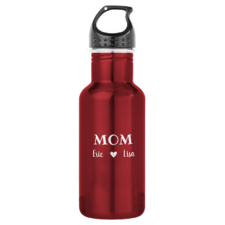 Custom Name Water Bottle for Mom Elegant Simple