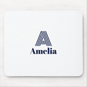 Custom Name Water Bottle Mouse Pad