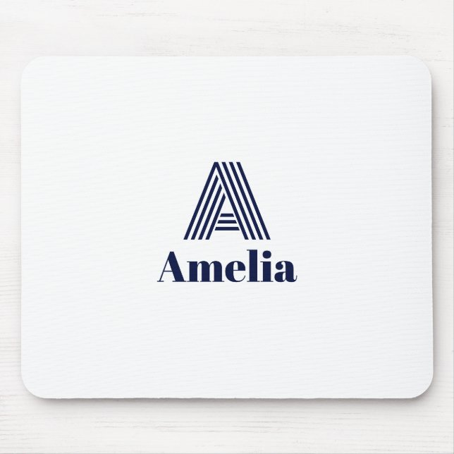 Custom Name Water Bottle Mouse Pad (Front)