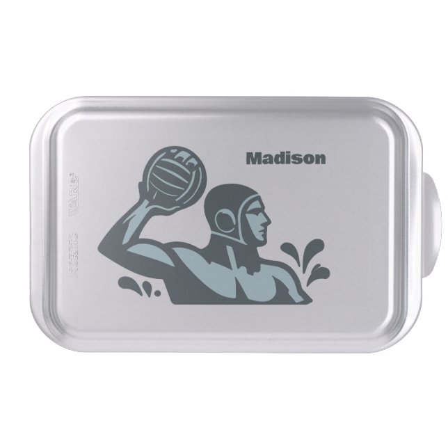 Custom Name Water Polo Cake Pan (Front)
