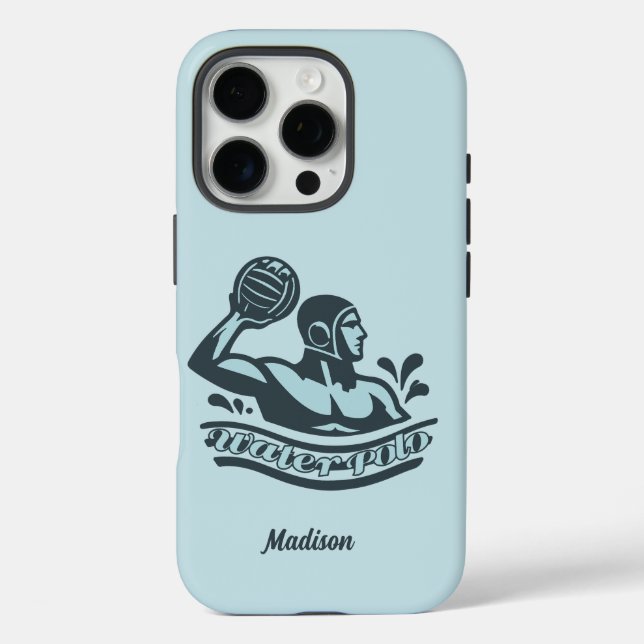 Custom Name Water Polo Case-Mate iPhone Case (Back)