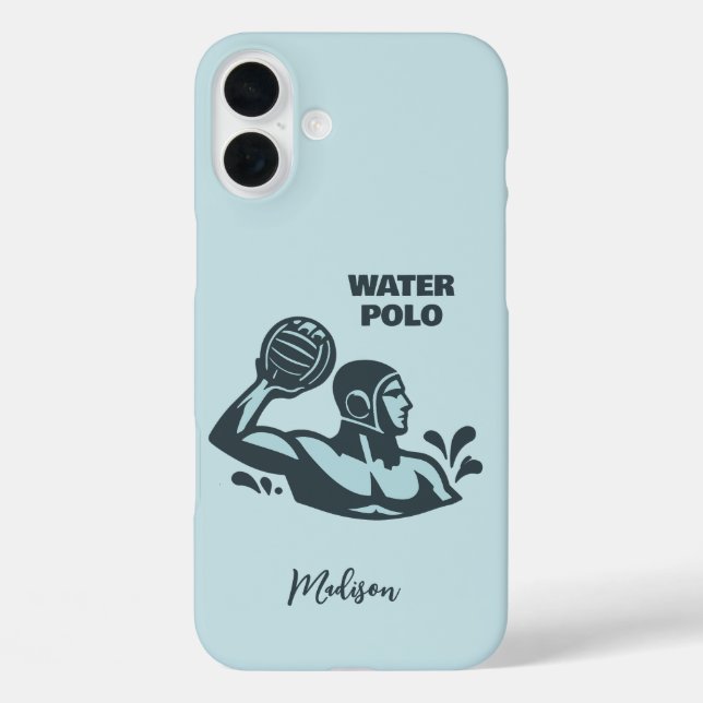 Custom Name Water Polo Case-Mate iPhone Case (Back)