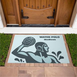 Custom Name Water Polo Doormat