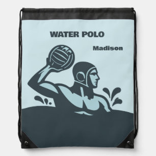 Custom Name Water Polo Drawstring Bag