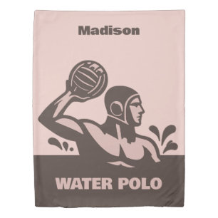 Custom Name Water Polo Duvet Cover