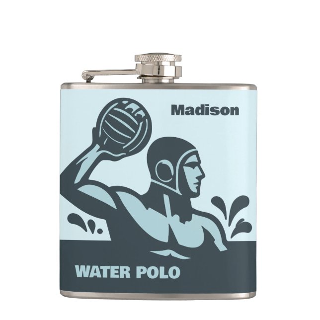 Custom Name Water Polo Flask (Front)