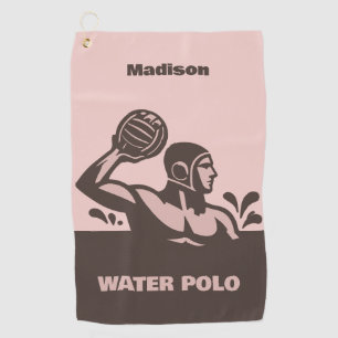 Custom Name Water Polo Golf Towel